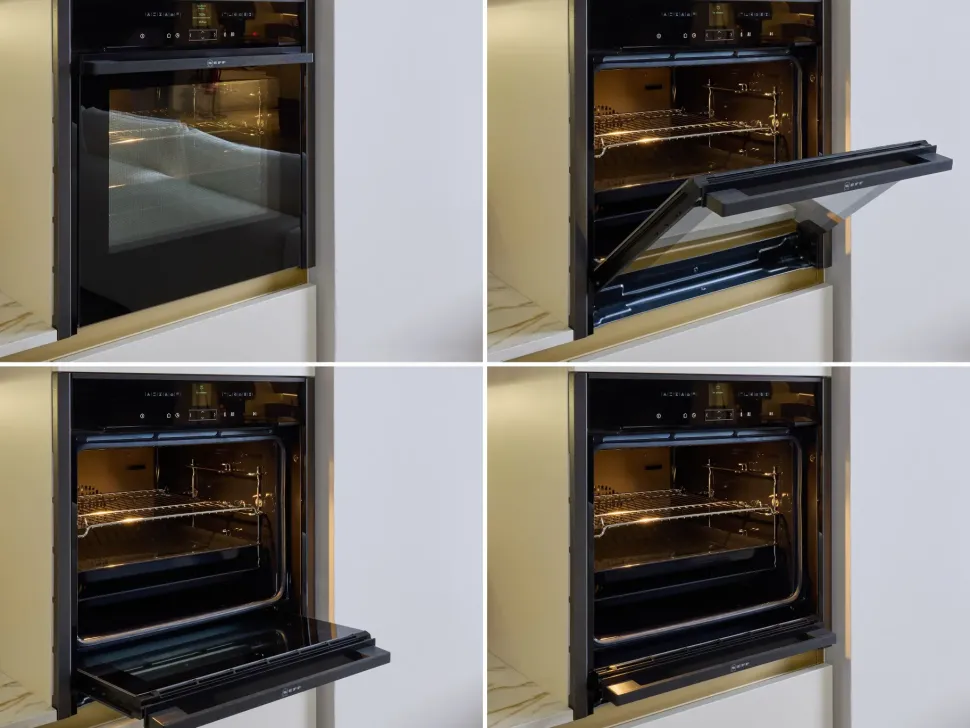 Cucina bianca moderna ad angolo Diotti.com Eleven 01 outlet a soli 24490 Euro