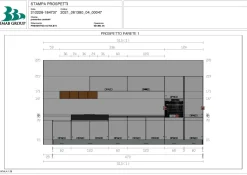 Cucina bianca moderna lineare Panarea Imab in Offerta Outlet