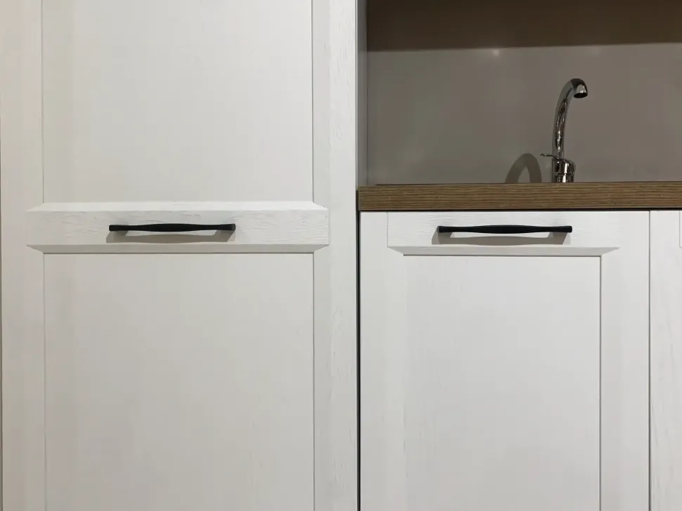 Cucina bianca moderna lineare Futura Artec