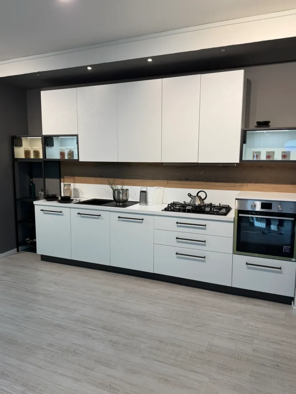 Cucina bianca moderna lineare Cucina sky Ar-tre scontata