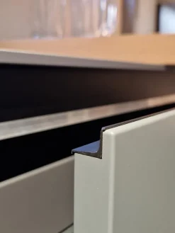 Cucina bianca moderna lineare Ak project anta step Arrital in Offerta Outlet