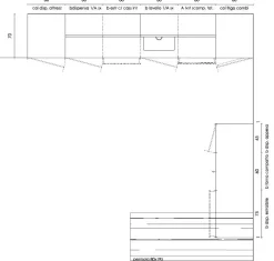 Cucina bianca moderna lineare Ak project anta step Arrital in Offerta Outlet