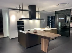 Cucina bianca moderna Phoenix 840 Poliform in Offerta Outlet