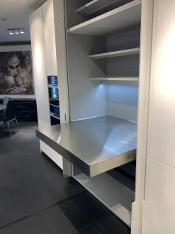 Cucina bianca moderna Phoenix 840 Poliform in Offerta Outlet