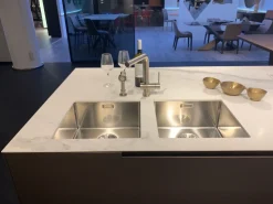 Cucina bianca moderna Phoenix 840 Poliform in Offerta Outlet