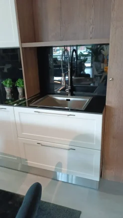 Cucina bianca provenzale ad angolo Telaio Imab