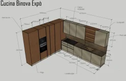 Cucina Binova Mod avola +lab OFFERTA OUTLET