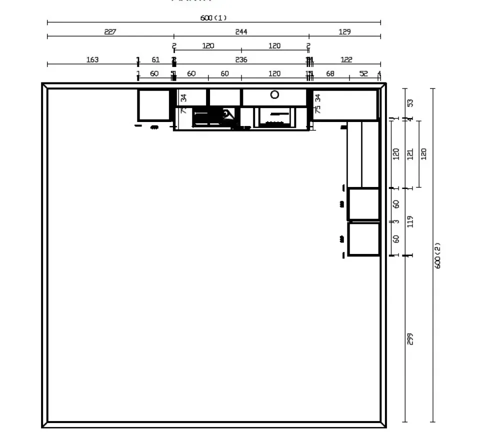 Cucina Capri moderna rovere chiaro Imab ad angolo scontata 50%
