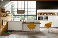 Cucina Capri rovere decapato e bianco moderna altri colori lineare Imab group