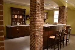 Cucina Casale classica noce ad isola Berloni cucine