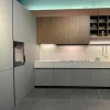 Cucina Cesar moderna ad angolo tortora in laminato opaco Maxima 2.2