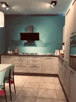 Cucina City-aliant moderna rovere chiaro ad angolo Stosa cucine
