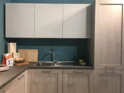 Cucina City-aliant moderna rovere chiaro ad angolo Stosa cucine