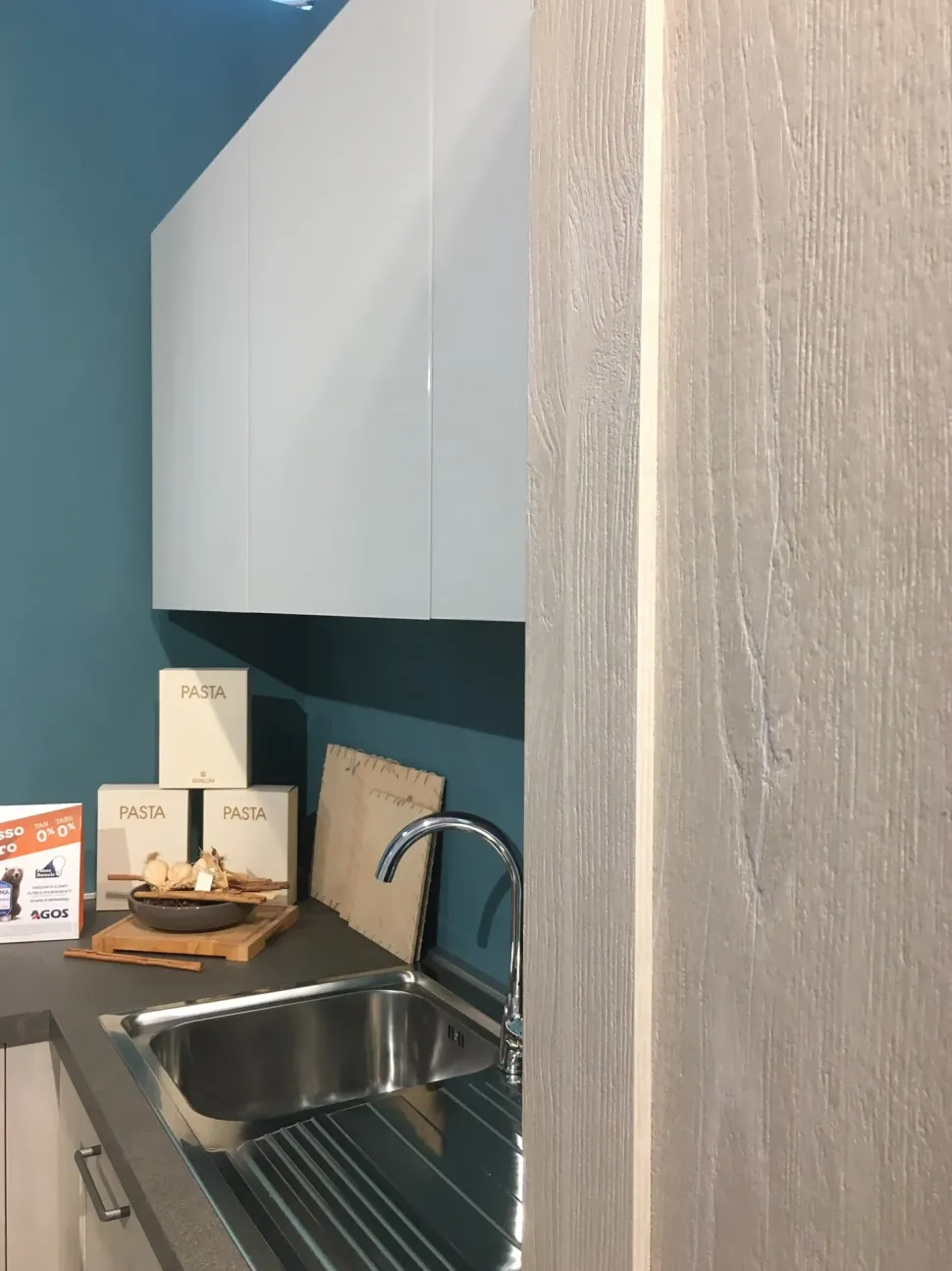 Cucina City-aliant moderna rovere chiaro ad angolo Stosa cucine