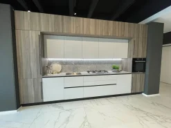 Cucina Cloe moderna grigio Arredo3 lineare scontata 50%