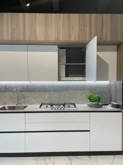 Cucina Cloe moderna grigio Arredo3 lineare scontata 50%