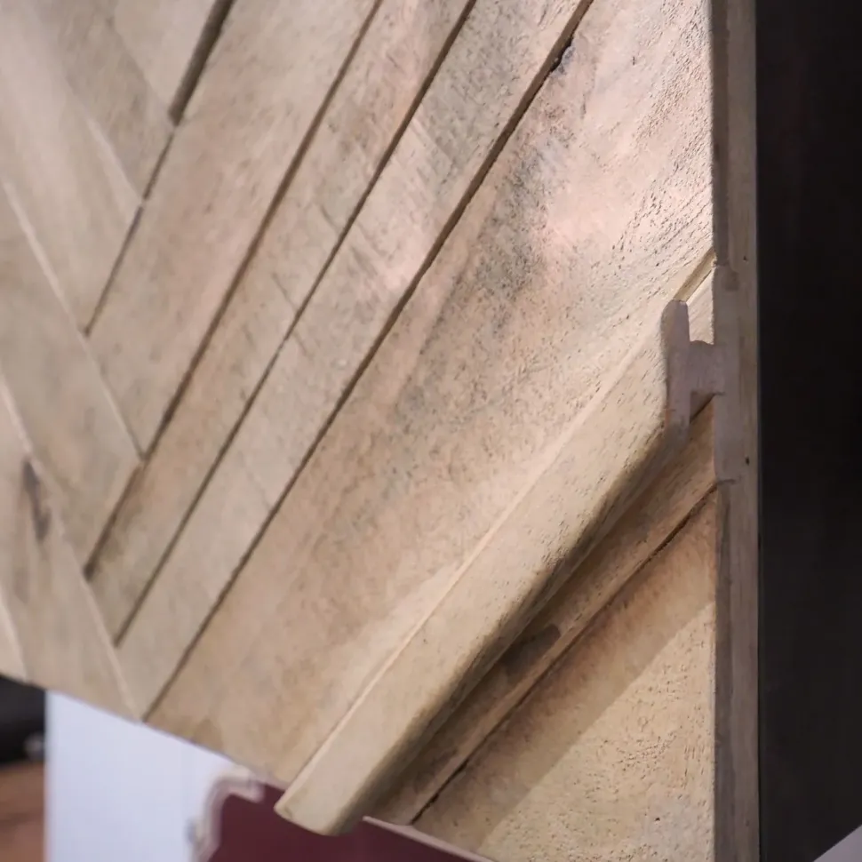 Cucina Collezione esclusiva moderna lineare rovere chiaro in legno Cucinja moderna rennes in legno e bronzo