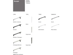 Cucina Colombini casa moderna con penisola grigio in laminato opaco Quadra