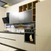 Cucina Colombini casa moderna lineare grigia in laminato opaco Quadra gola