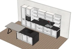 CUCINA con isola Arredo3 Frida 3 SCONTATA 40%
