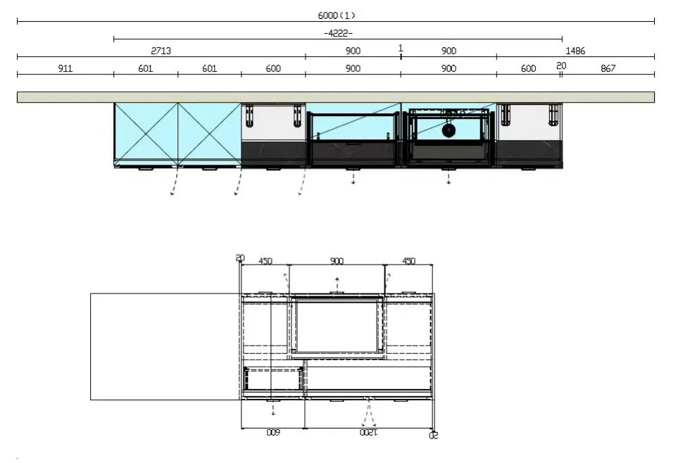 CUCINA con isola Arredo3 Frida 3 SCONTATA 40%