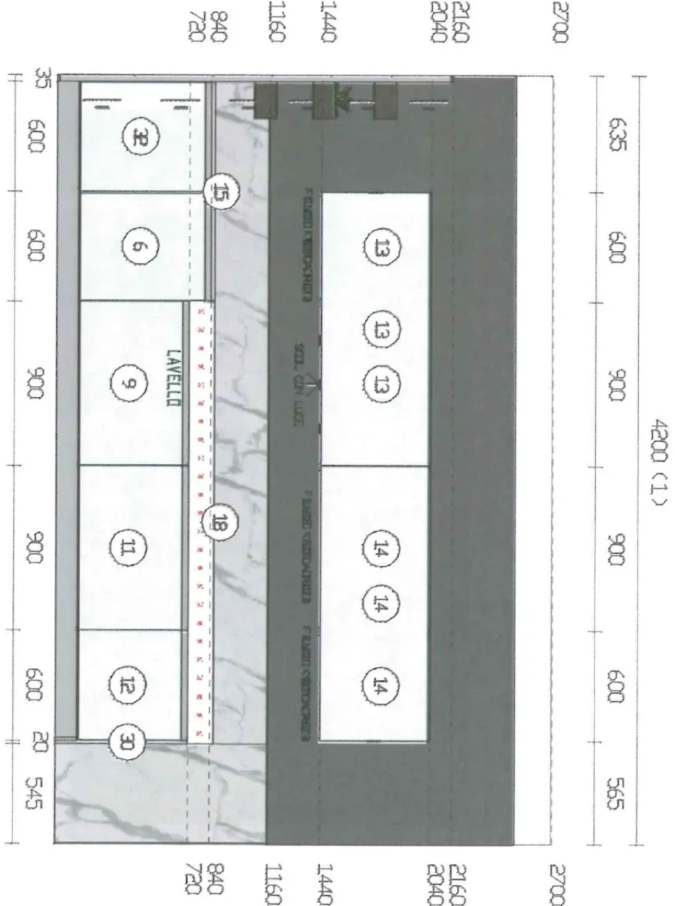CUCINA con isola Arredo3 Kalì SCONTATA 65%