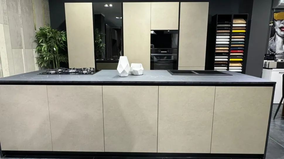 CUCINA con isola Binova Bluna SCONTATA 56%