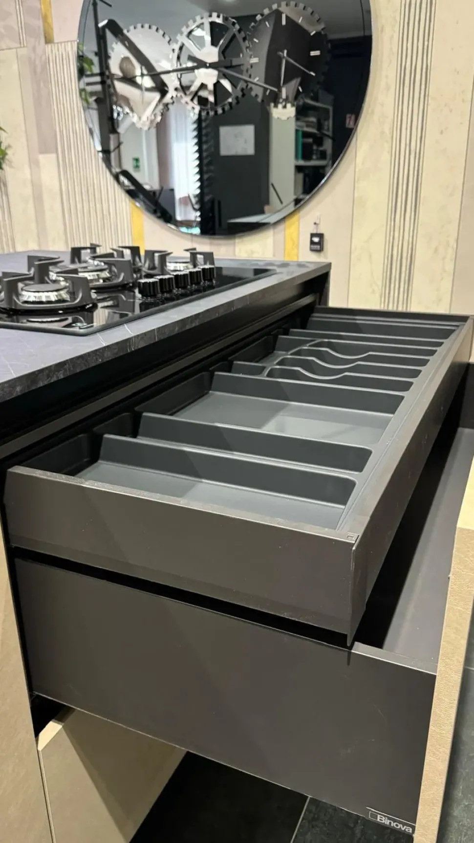 CUCINA con isola Binova Bluna SCONTATA 56%