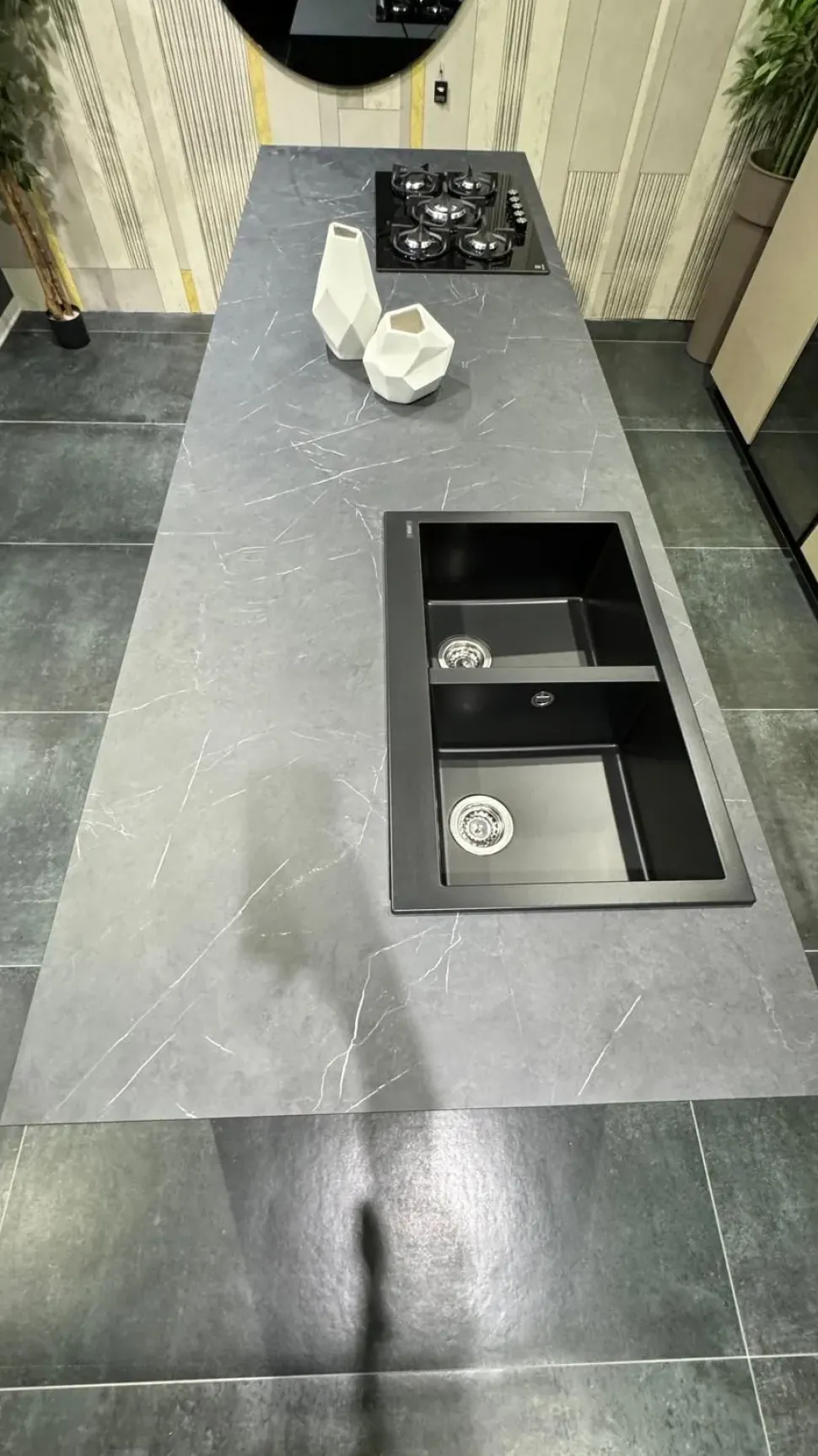 CUCINA con isola Binova Bluna SCONTATA 56%