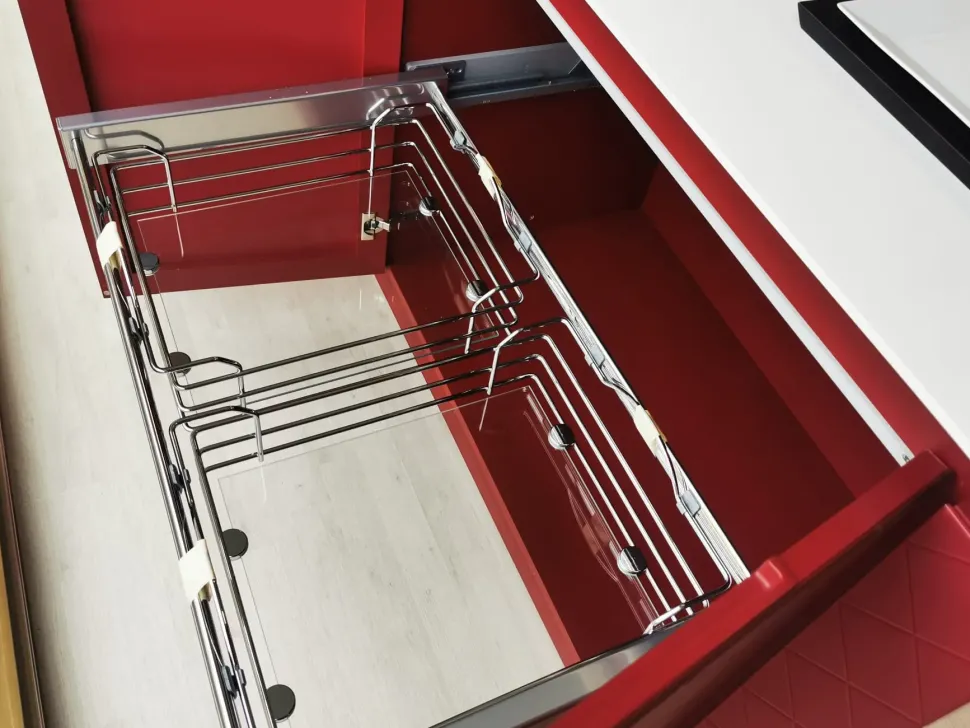 Cucina con isola design bianca Arrex Cavallo a soli 8800 Euro