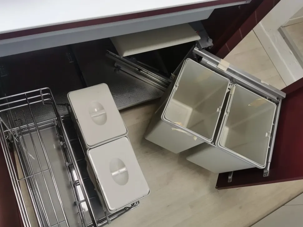 Cucina con isola design bianca Arrex Cavallo a soli 8800 Euro