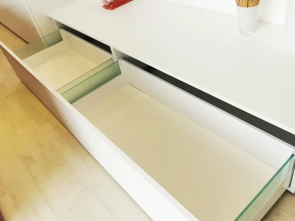 Cucina con isola design bianca Arrex Cavallo a soli 8800 Euro