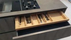 Cucina con isola design grigia Veneta cucine Lounge a soli 14048 Euro