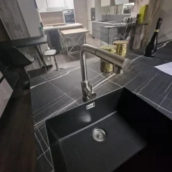 CUCINA con isola Essebi Seta bianca SCONTATA 39%