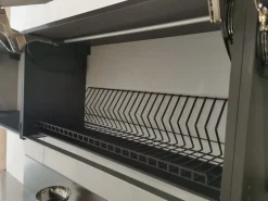 Cucina con isola in laminato materico altri colori Arrex a prezzo ribassato