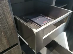 Cucina con isola in laminato materico altri colori Arrex a prezzo ribassato