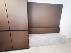 Cucina con isola in laminato materico altri colori Arrex a prezzo ribassato