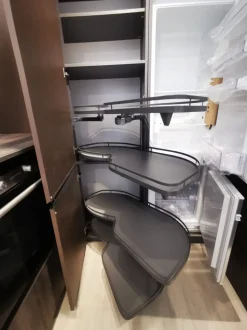 Cucina con isola in laminato materico altri colori Arrex a prezzo ribassato