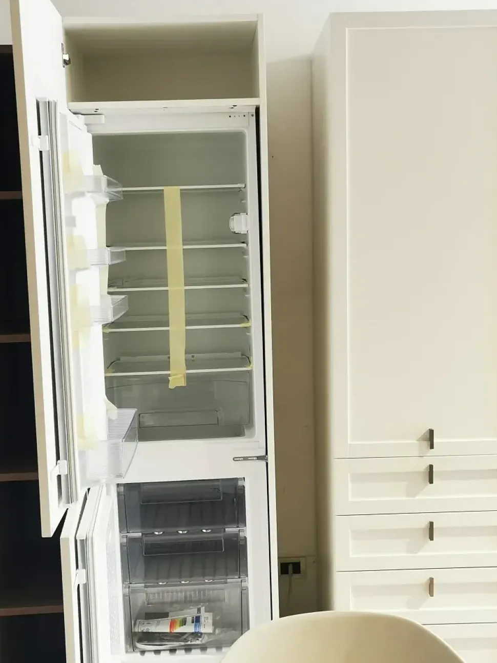 Cucina con isola in laminato materico altri colori Arrex a prezzo ribassato