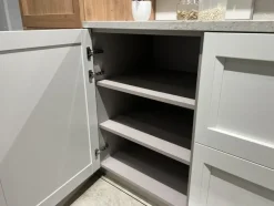 Cucina con isola in nobilitato bianca Palio a prezzo ribassato