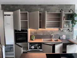 Cucina con isola industriale tortora Scavolini Diesel open workshop a soli 15000 Euro