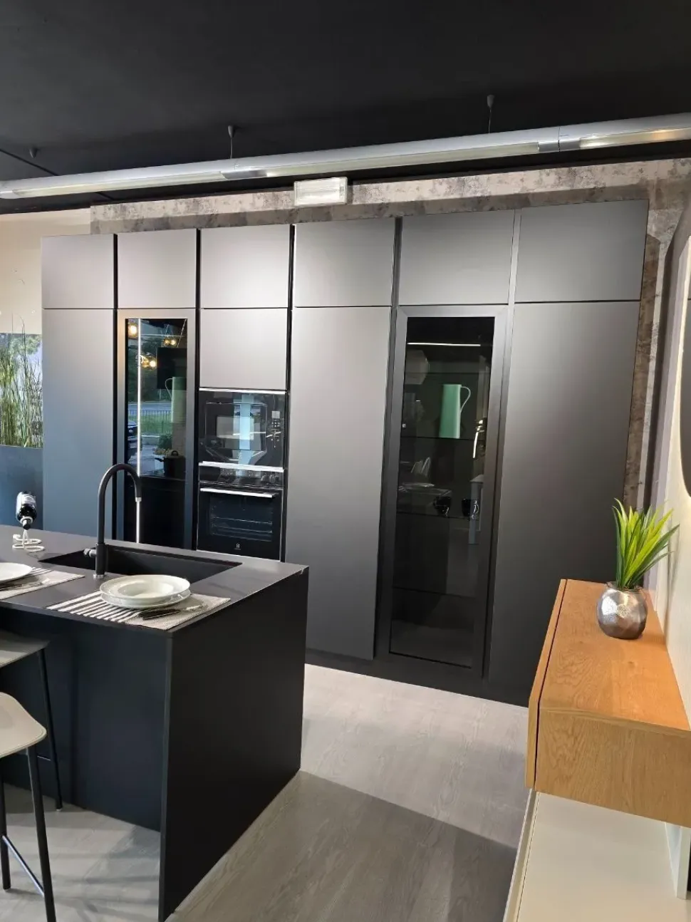 Cucina con isola moderna altri colori Mobilturi Gaia pet a soli 11000 Euro