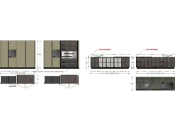 Cucina con isola moderna altri colori Diotti.com Plan loto 01 outlet a soli 39890 Euro