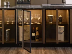 Cucina con isola moderna altri colori Diotti.com Plan loto 01 outlet a soli 39890 Euro