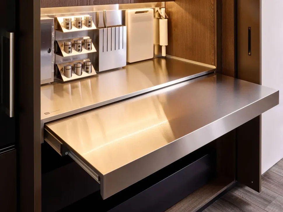 Cucina con isola moderna altri colori Diotti.com Plan loto 01 outlet a soli 39890 Euro