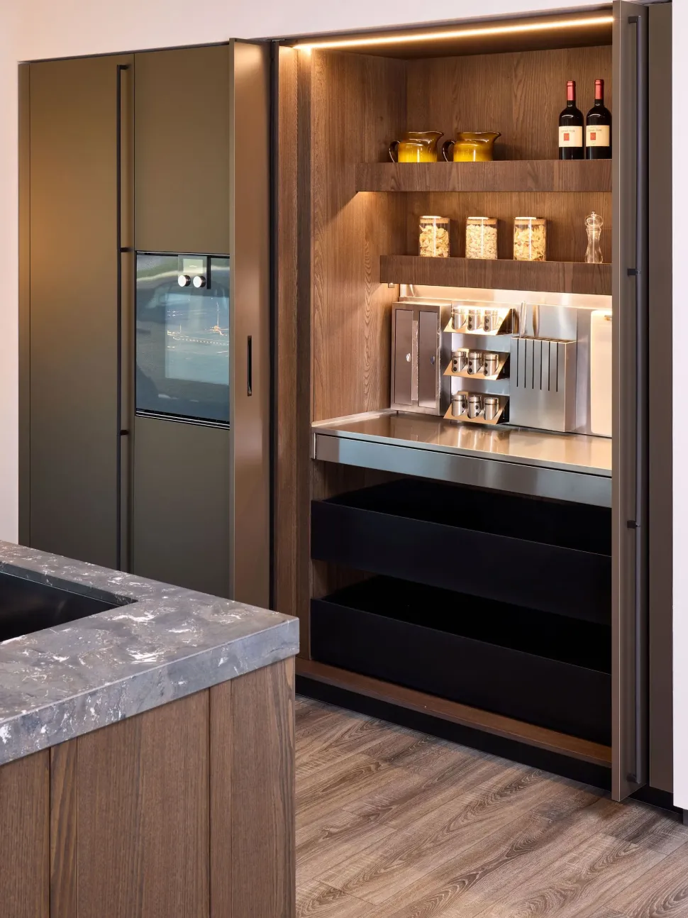 Cucina con isola moderna altri colori Diotti.com Plan loto 01 outlet a soli 39890 Euro