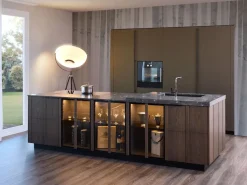 Cucina con isola moderna altri colori Diotti.com Plan loto 01 outlet a soli 39890 Euro