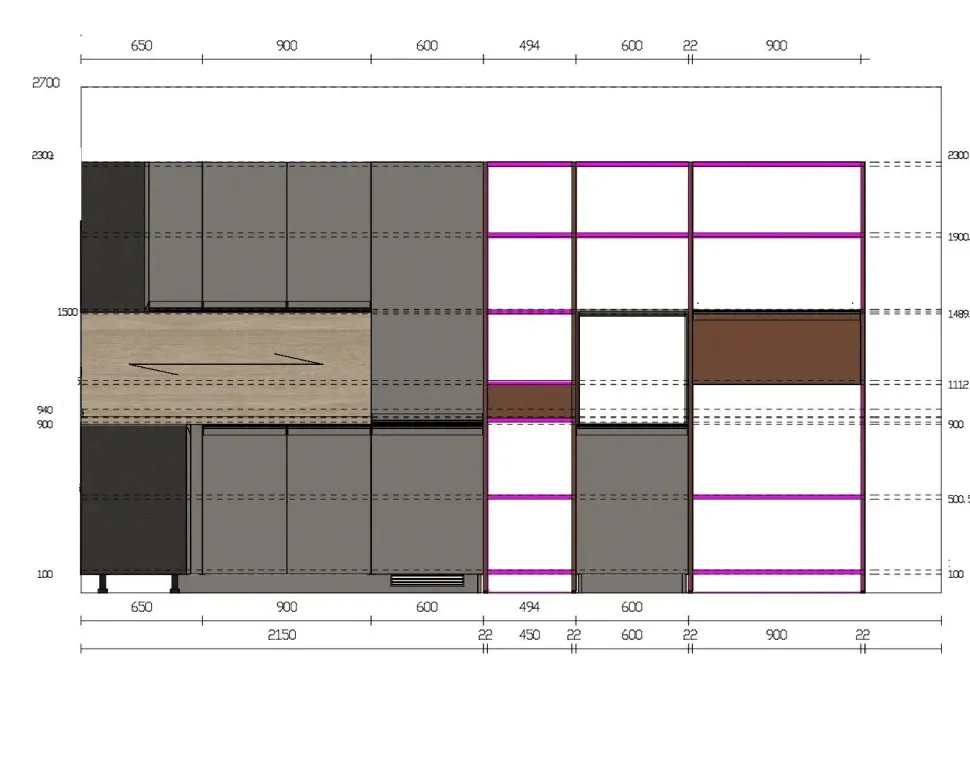 CUCINA con isola Scavolini Formalia SCONTATA 52%