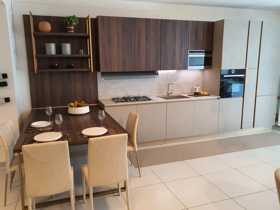 CUCINA con penisola Arredo3 K4 kali SCONTATA 44%