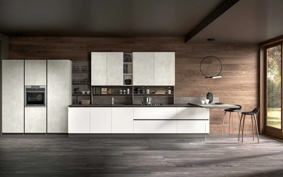 CUCINA con penisola Collezione esclusiva Joy 5 SCONTATA 40%